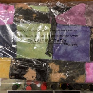 2019 Sup Patchwork Tie Dye Hooded Sweatshirt Tie Dye