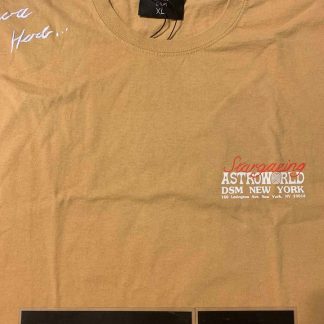 2019 Astro DSM NYC Astroworld Wish You Were Here Tee Tan