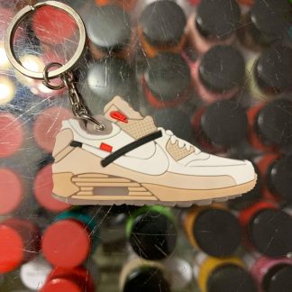 2017 Nike The 10 Off White Air Max 90 Ice 2D Keychain