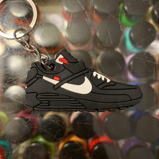 2019 Nike The 10 Off White Air Max 90 Black 2D Keychain