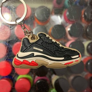 2018 Balenciaga Triple S Trainer Black 2D Keychain