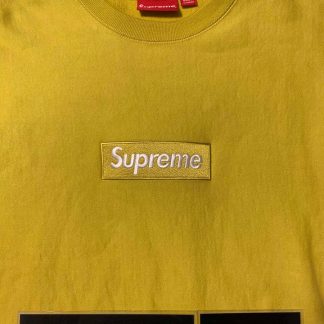 2018 Sup Box Logo Crewneck Mustard