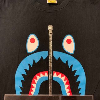 2018 A Bathing Ape Bape Glass Bead Shark Tee Black