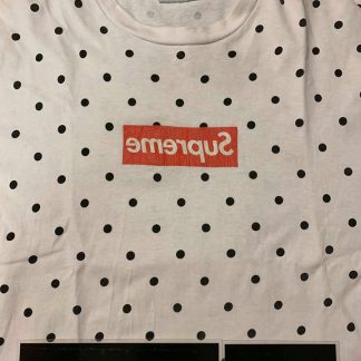 2012 Comme des Garcons CDG Polka Dot Tee White
