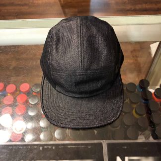 2019 Sup Raffia Woven Logo Camp Cap Black