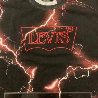 2019 Levis Stranger Things Stranger Logo Tee Black