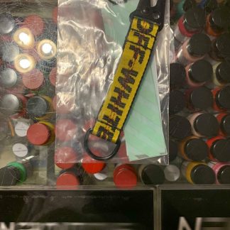 2019 Off White Mini Industrial Belt Yellow Black Keychain