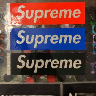 2016 Sup Glitter Box Logo Sticker Set Of 3