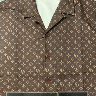 2019 Vandy The Pink Monogram Shirt Brown