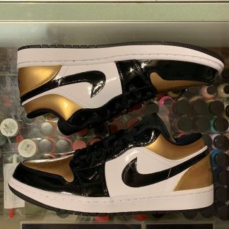 2019 Nike Air Jordan I Low Gold Toe Men