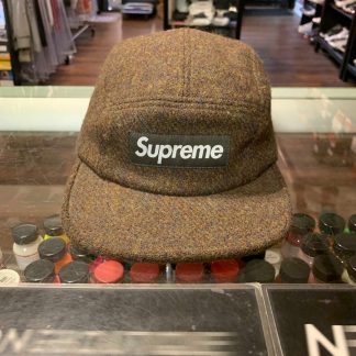 2012 Sup Harris Tweed Herringone Camp Cap Brown