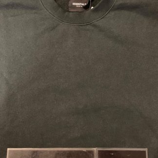 2019 Fear Of God FOG Essentials 3M Boxy Logo Long Sleeve Crewneck Black