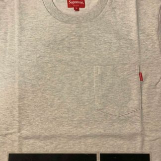 2019 Sup S/S Pocket Tee Ash Grey