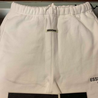 2019 Fear Of God FOG Essentials Sweat Shorts White