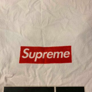 2014 Box Logo Beach Towel White