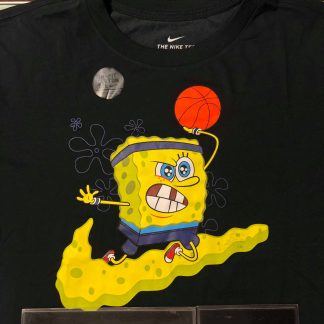 2019 Nike Kyrie x Spongebob Dri Fit Spongebob Tee Black