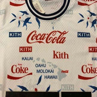2019 Kith Coca Cola Mitchell & Ness Hawaii Jersey White