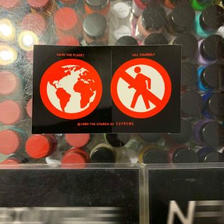 2019 Save The Planet Sticker Red