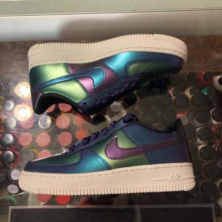 2018 Nike Air Force I Low Court Purple Neptune Green Youth