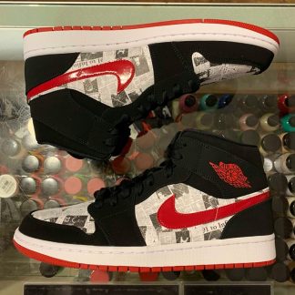 2019 Nike Air Jordan I Mid Newspaper Men