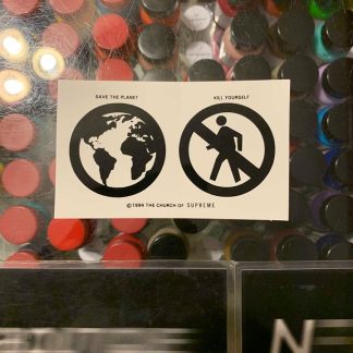 2019 Save The Planet Sticker White