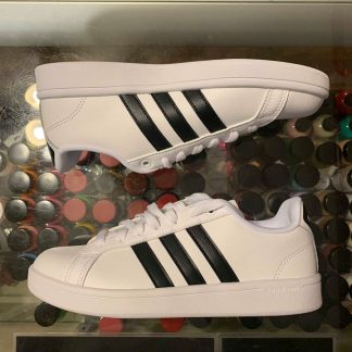 2019 Adidas Cloudfoam Advantage White Black Youth