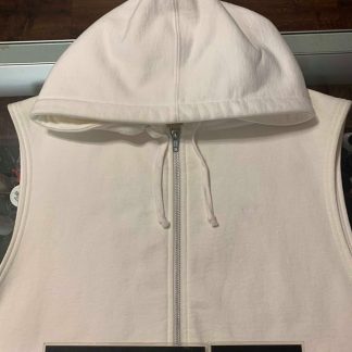 2014 Small Box Zip Up Vest White