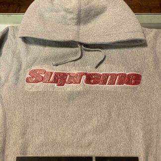 2019 Sup Chenille Hooded Sweatshirt Heather Grey