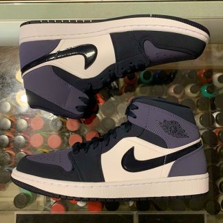 2019 Nike Air Jordan I Mid Obsidian Sanded Purple Men