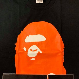 2018 A Bathing Ape Big Ape Head Tee Black Orange