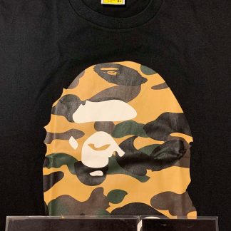 2018 A Bathing Ape Big Ape Head Tee Black Desert Camo