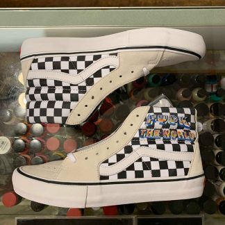 2019 Vans Sup SK8 HI Fuck The World White Men