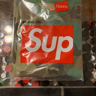 2019 Sup Hanes Thermal Crew Woodland Camo 1 Pack