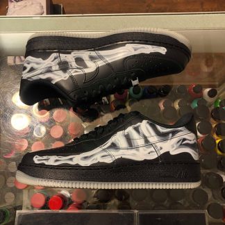 2019 Nike Air Force I Low Black Skeleton Men