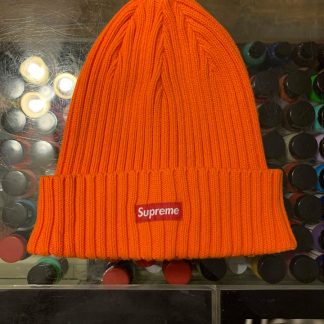 2018 Sup Overdyed Ribbed Beanie Washed Orange