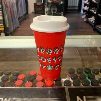 2019 Starbucks Holiday Plastic Reusable Red Hot Cup Grande 16OZ