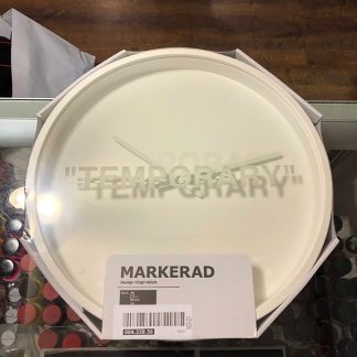 2019 Off White Virgil Abloh Ikea Markerad Temporary Wall Clock White