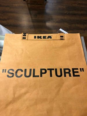 2019 Off White Virgil Abloh Ikea Markerad Sculpture Medium Bag Brown - Image 3