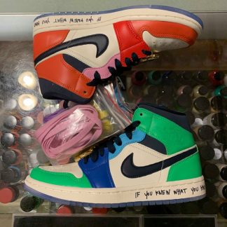 2019 Nike Air Jordan I Mid Fearless Melody Ehsani Men