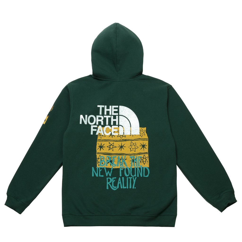 2019 The North Face TNF Brain Dead Pullover Hoodie Night Green Packaged - Image 6