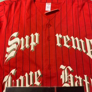 2019 Sup Love Hate Baseball Jersey Red