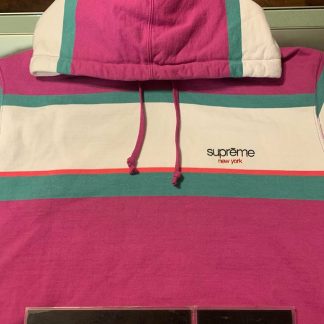 2019 Sup Stripe Hooded Sweatshirt Dusty Magenta Open Packaged