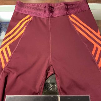 2020 Adidas Ivy Park Tights Maroon Solar Orange
