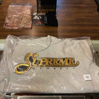 2019 Sup Sequin Viper Hooded Sweatshirt Heather Grey Packaged