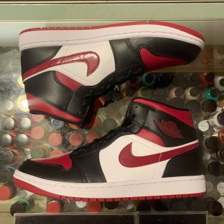 2019 Nike Air Jordan I Mid Bred Toe Men