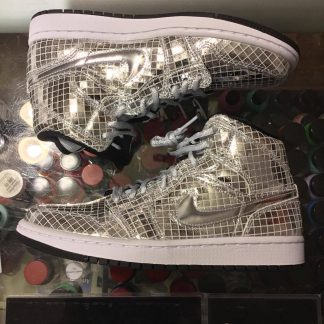 2020 Nike Air Jordan I Disco Metallic Silver Women
