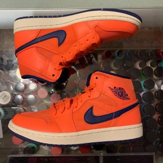 2019 Nike Air Jordan I Mid Turf Orange Blue Void Youth