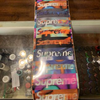 2020 Sup Distorted Logo Skateboard Deck Black