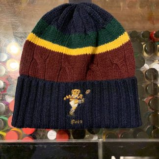 2019 Ralph Lauren Polo Bear Rugby Beanie Multicolor