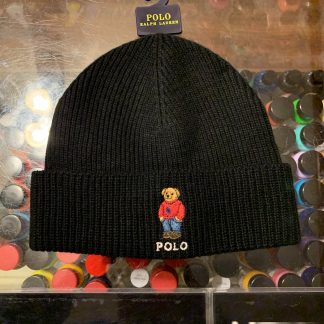 2019 Ralph Lauren Polo Bear Beanie Black